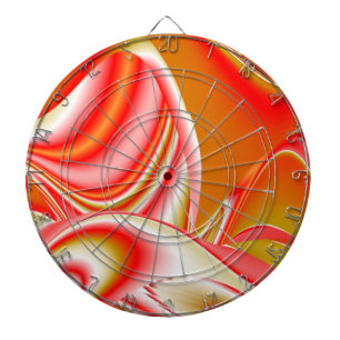 Cible De Fléchettes Love and Gold Abstrait 3D Rainbowart