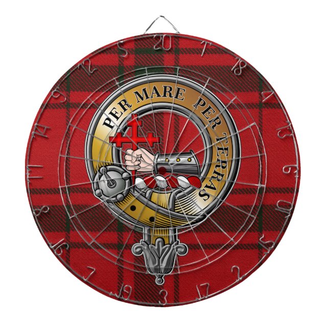 Cible De Fléchettes MacDonald Sleet Tartan & Badge (Devant)
