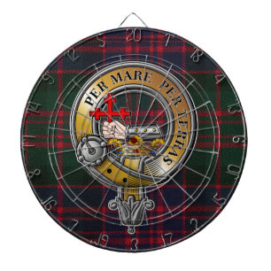 Cible De Fléchettes MacDonald Tartan & Badge
