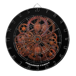 Cible De Fléchettes Machines du 19e siècle à engrenages à rouille d
