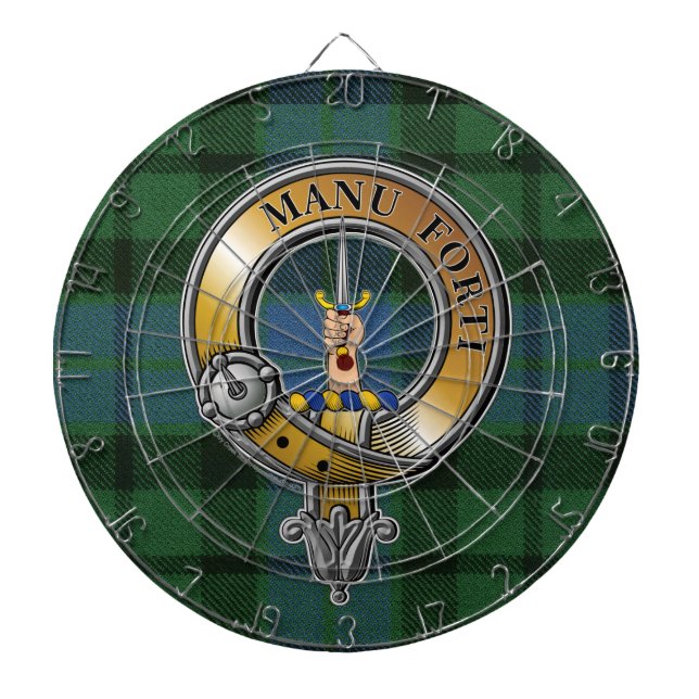 Cible De Fléchettes MacKay Tartan & Badge (Devant)