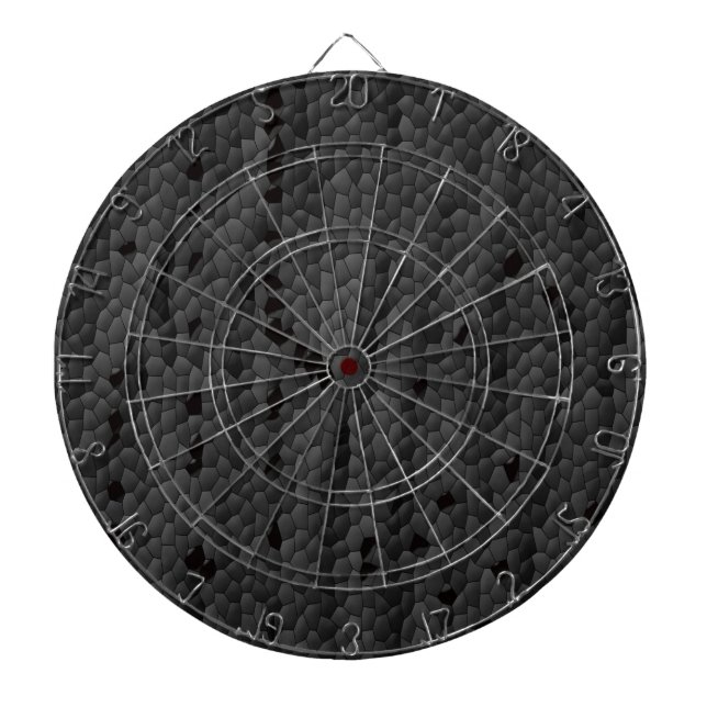 Cible De Fléchettes Mamba noire illustrée, Imprimés d'art, (Devant)