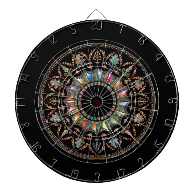 Cible De Fléchettes Mandala (Devant)