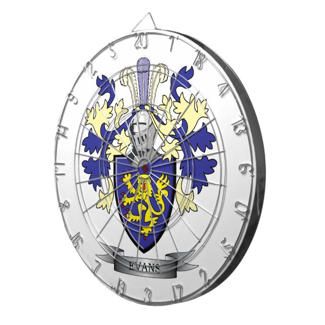 Cible De Fléchettes Manteau de crête de famille d'Evans des bras (Devant droit)