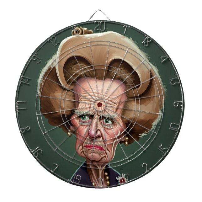 Cible De Fléchettes Margaret Thatcher Dartboard 2 (Devant)