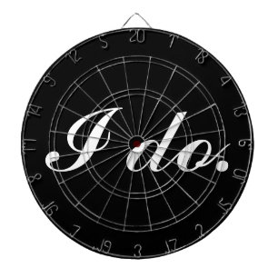 Cible de flechettes mariage