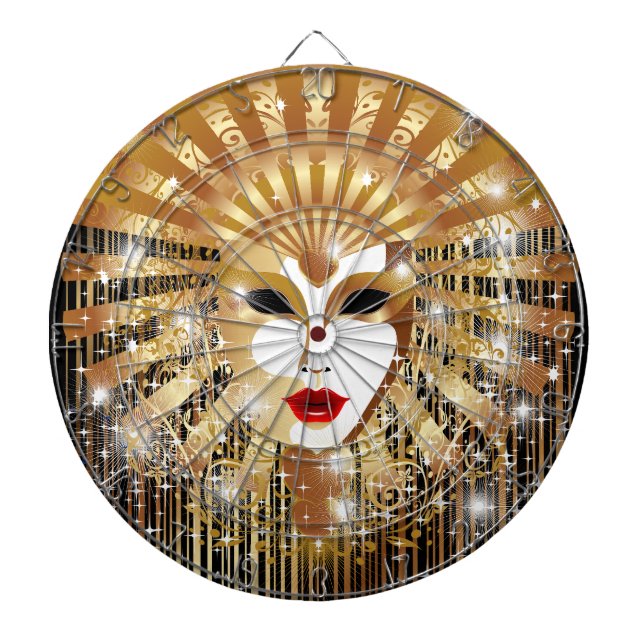 Cible De Fléchettes Mask de la Fête du Venice Carnival (Devant)