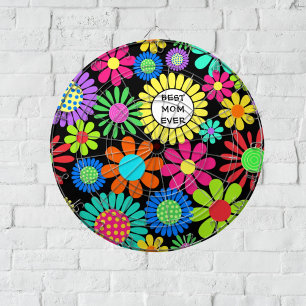 Cible De Fléchettes Meilleur modèle floral maman