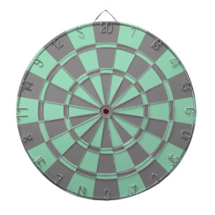 Cible De Fléchettes Menthe et gris