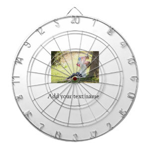 Cible De Fléchettes Mère fille photo de famille ajouter nom image text