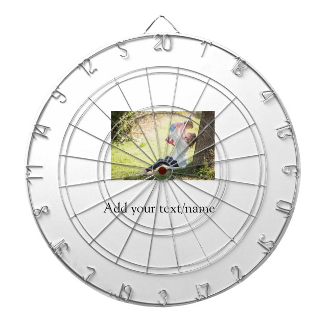 Cible De Fléchettes Mère fille photo de famille ajouter nom image text (Devant)