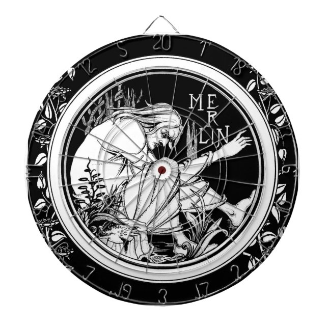 Cible De Fléchettes Merlin imaginaire Art Nouveau (Devant)