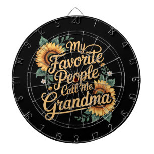 Cible De Fléchettes Mes personnes préférées m'appellent grand-mère pou