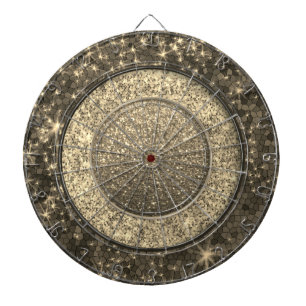 Cible De Fléchettes Métallo Parties scintillant Or Ombre élégant Bling