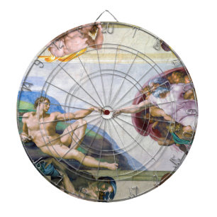 Cible De Fléchettes Michelangelo - Création d'Adam, Chapelle Sixtine