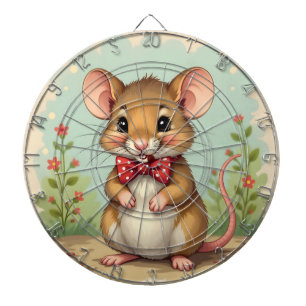 Cible De Fléchettes Mignon adorable petite souris avec cravate