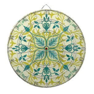 Cible De Fléchettes Modèle de plafond vert citron sans couture de Will