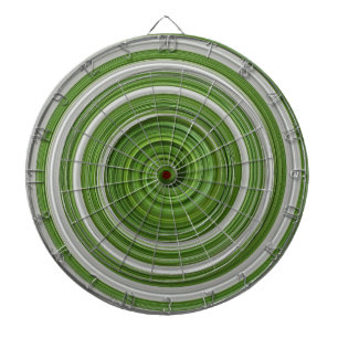Cible De Fléchettes Modèle spiralé vert-blanc