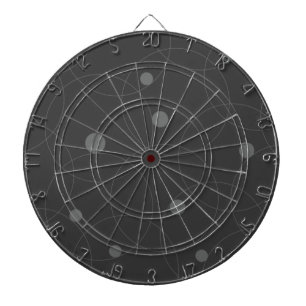 Cible De Fléchettes Moderne, simple, ludique, amusant motif de cercles