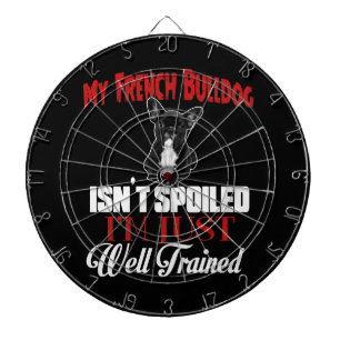 Cible De Fléchettes Mon Bouledogue Français n'est pas gâté