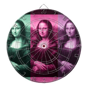 Cible De Fléchettes Mona Lisa Rose vert violet