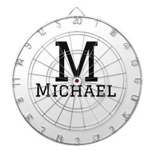 Cible De Fléchettes Monogramme capital masculin ajouter nom simple cla