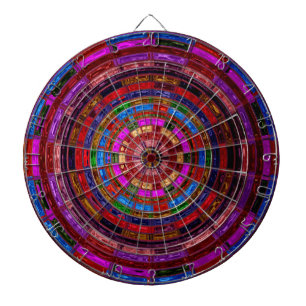 Cible De Fléchettes Mosaïque en verre tendu Abstrait #2