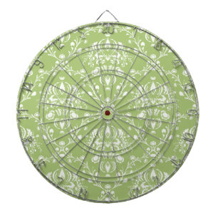 Cible De Fléchettes Moss Green Damask