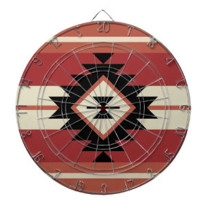 Cible De Fléchettes Motif Aztec
