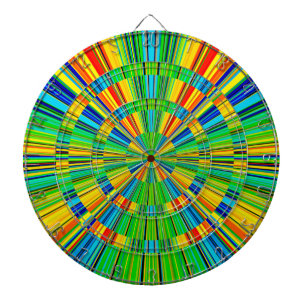 Cible De Fléchettes Motif coloré radieux