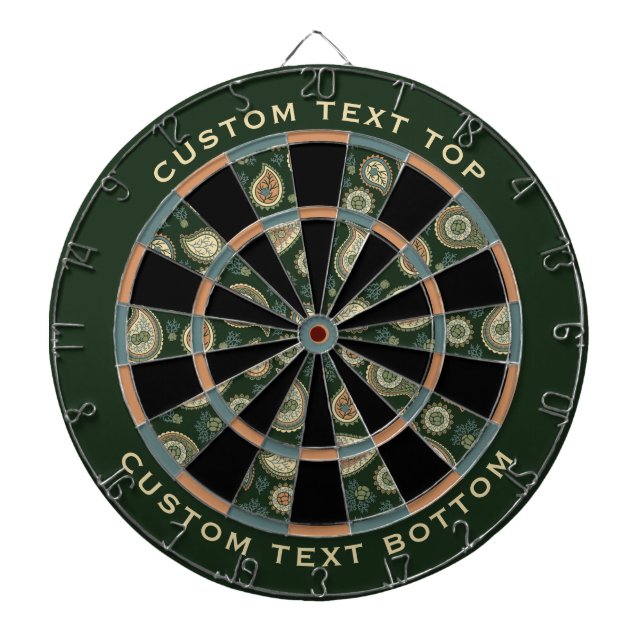 Cible De Fléchettes Motif Cypress Paisley (Devant)