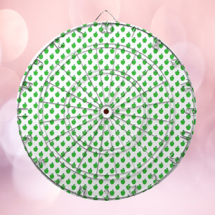 Cible De Fléchettes Motif de fruits de pomme vert