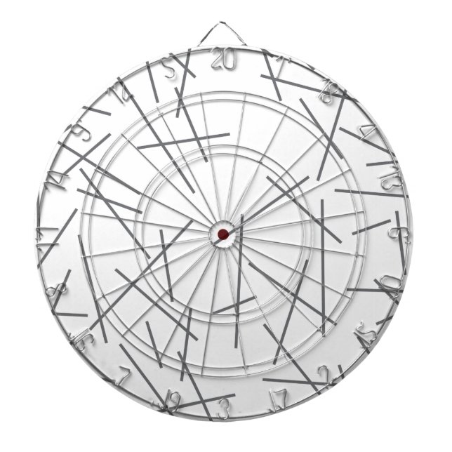 Cible De Fléchettes Motif de ligne graphique moderne, simple, désordon (Devant)