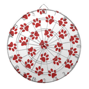 Cible De Fléchettes Motif De Pâtes, Patrouilles De Chiens, Paws Rouges