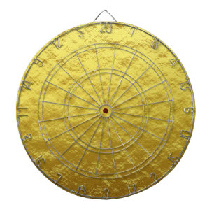 Cible De Fléchettes Motif de Texture d'or (Luminosité d'or luxueuse)
