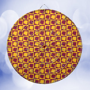 Cible De Fléchettes Motif géométrique Pop Art Arizona Marron Or