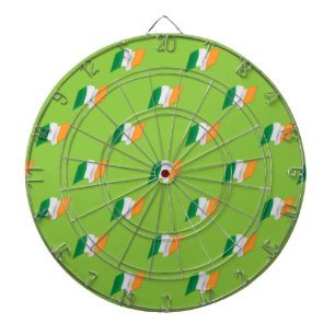Cible De Fléchettes Motif irlandais de drapeau
