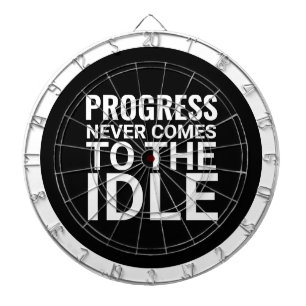 Cible De Fléchettes Motivation noir et blanc : Inspiration