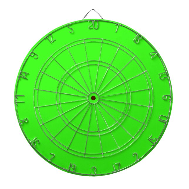 Cible De Fléchettes Neon Vert Couleur Personnalisée Couleur brillant c (Devant)
