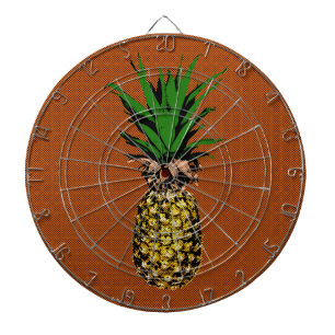 Cible De Fléchettes Newsprint ananas