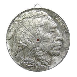 CIBLE DE FLÉCHETTES NICKEL PRINCIPAL INDIEN