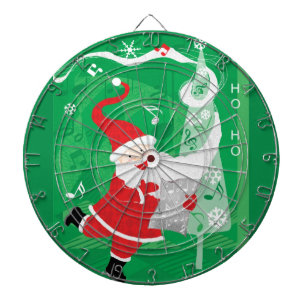 Cible De Fléchettes Noël mignon, chant et danse Père Noël