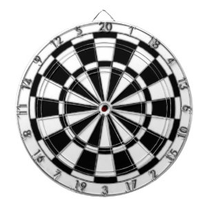 Cible De Fléchettes Noir et blanc