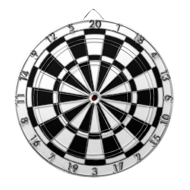 Cible De Fléchettes Noir et blanc (Devant)