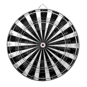 Cible De Fléchettes Noir et blanc