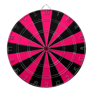 Cible De Fléchettes Noir et rose