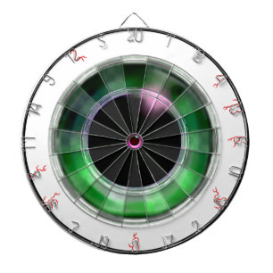 Cible De Fléchettes Novelty Bizarre Réaliste Vert Eyeball Bull's Eye