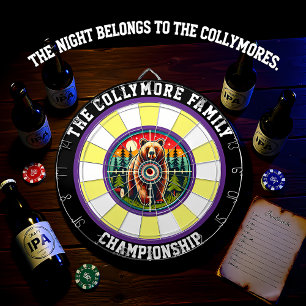 Cible De Fléchettes Objectif de la forêt grizzli