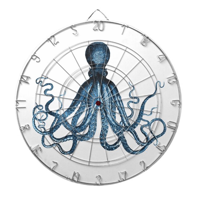 Cible De Fléchettes Octopus kraken nautique plage de mer (Devant)