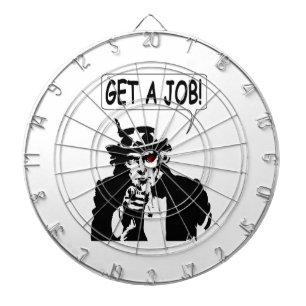 Cible De Fléchettes Oncle Sam Obtient Un Emploi